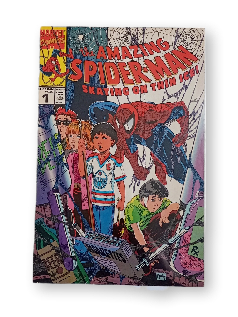 The Amazing Spider-Man Comic Skating On Thin Ice